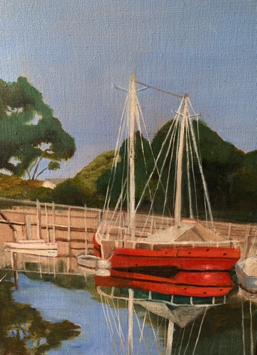 YACHT AT PORT FRANKLIN
Oil on Canvas
46.5 x 35.5 cm
$250.00 SOLD YACHT AT PORT FRANKLIN
Oil on Canvas
46.5 x 35.5 cm
$250.00 SOLD